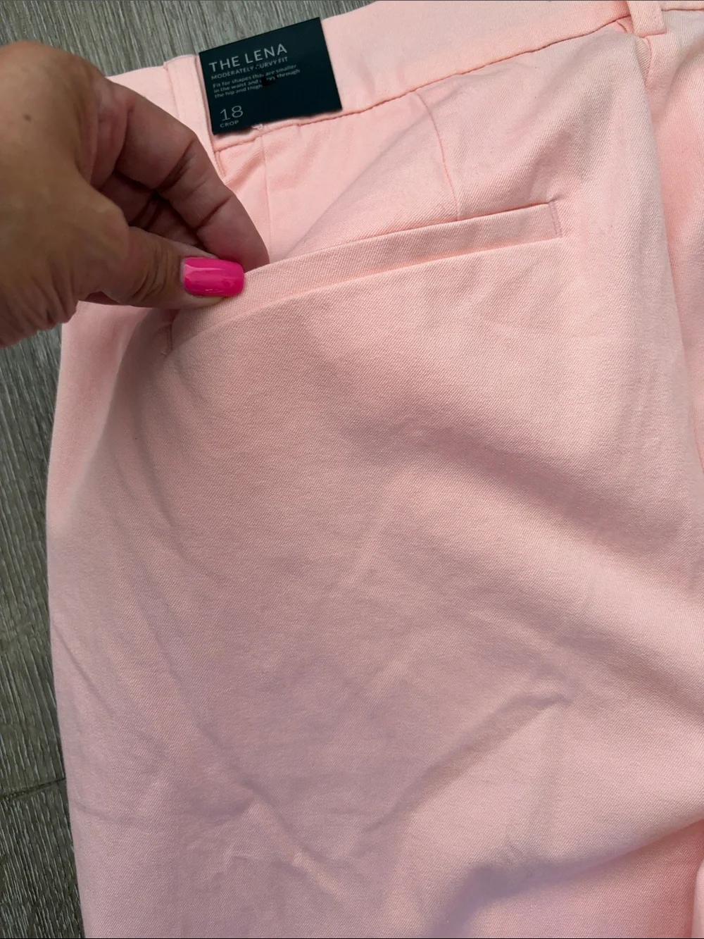 Lane Bryant Light Pink Cropped Tailored Pants - Picture 8 of 10